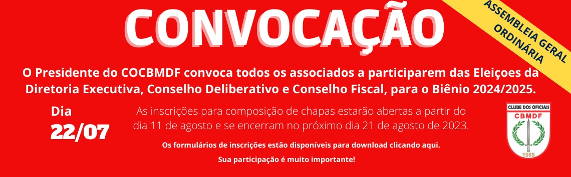 Eleições COCBMDF 2024