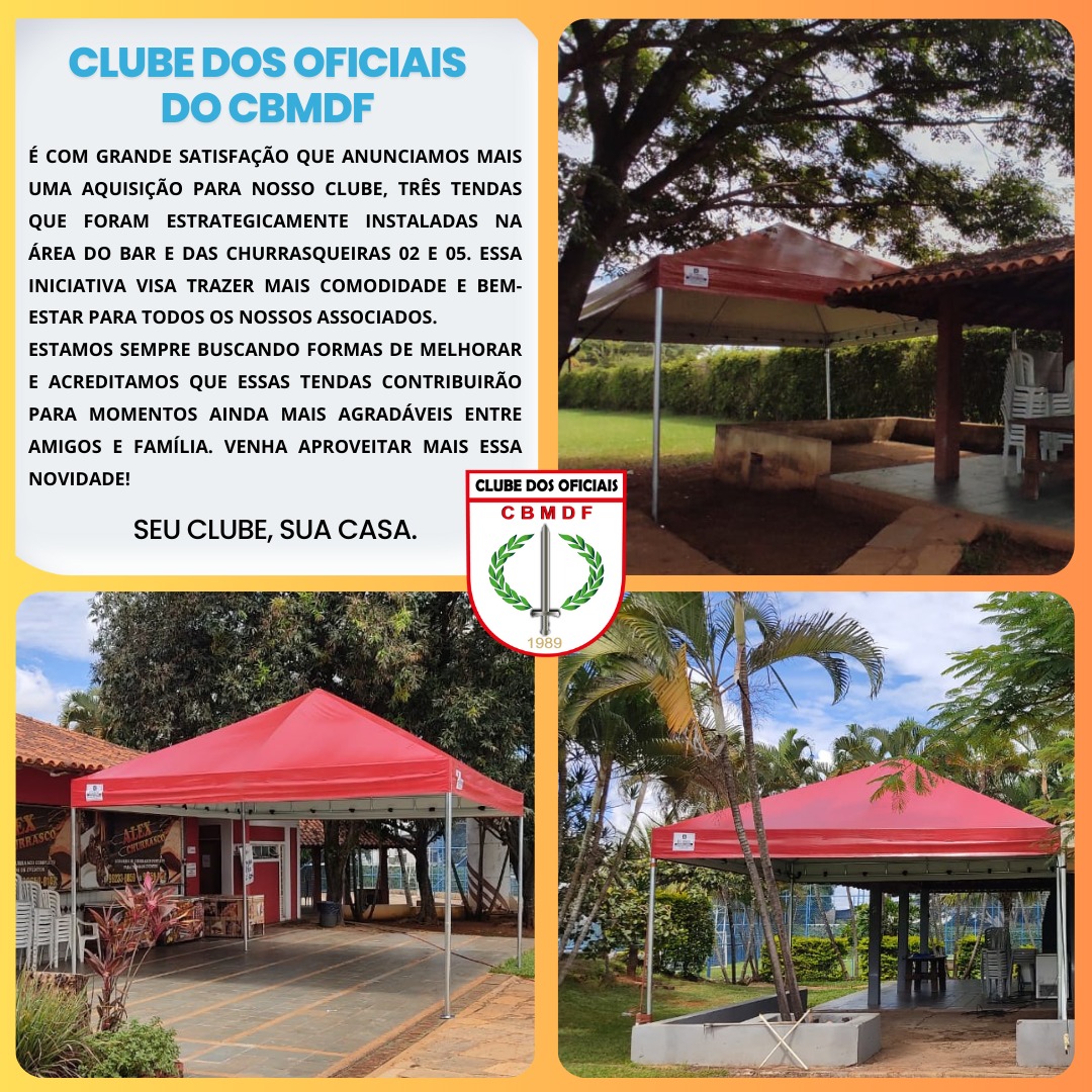 Mais Conforto e Lazer no Clube dos Oficiais do CBMDF!